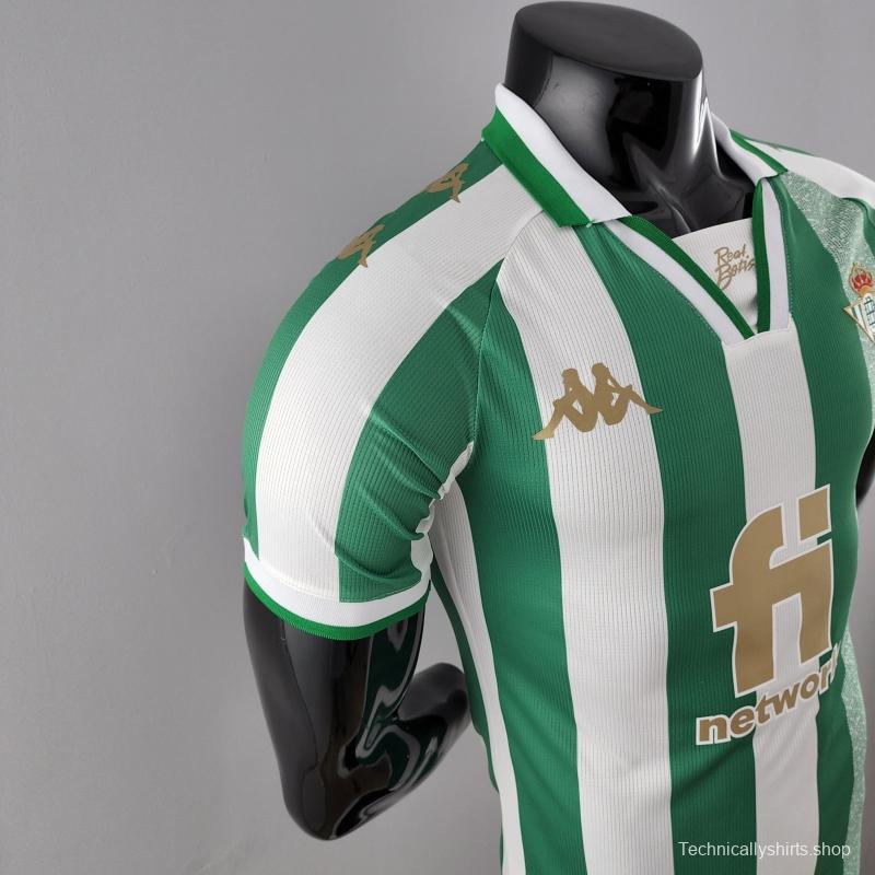 Player Version 22/23 Real Betis King's Cup Version Home  Soccer Jersey