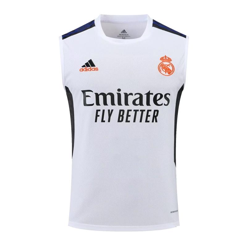 22/23 Real Madrid Pre-match Training Jersey White Vest