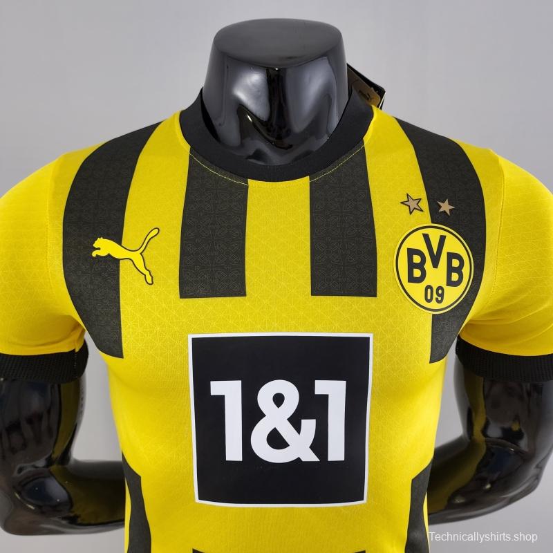 Player Version 22/23 Dortmund Home Soccer Jersey