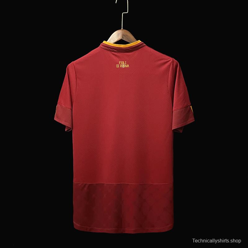 22/23 Roma Home Soccer Jersey