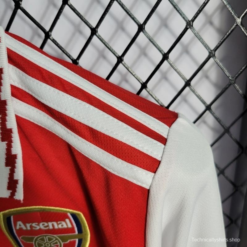 22/23 Arsenal Home Long Sleeve Soccer Jersey