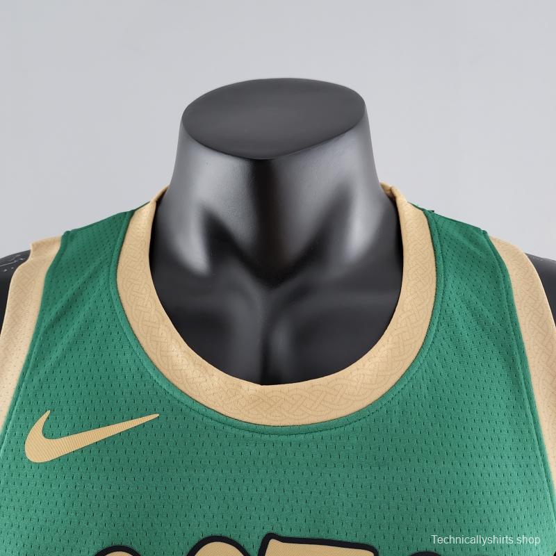 2020 BROWN#7 Boston Celtics City Edition Green NBA Jersey