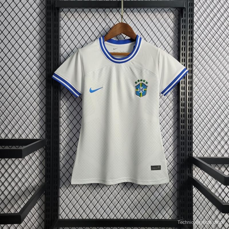 2022 Woman Brazil Concept White Jersey