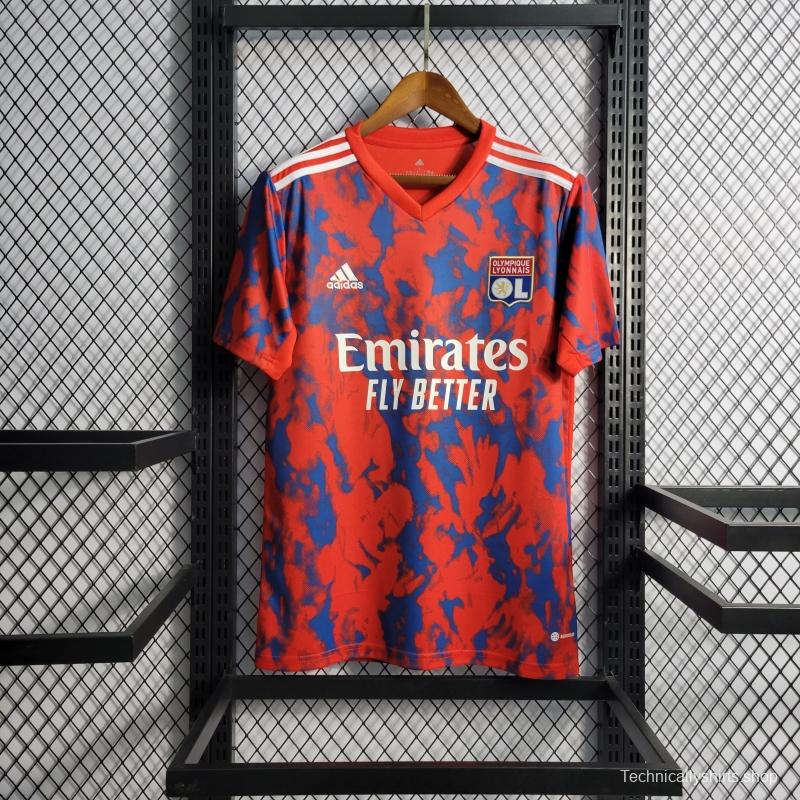 22/23 Olympique Lyonnais Lyon Away Soccer Jersey