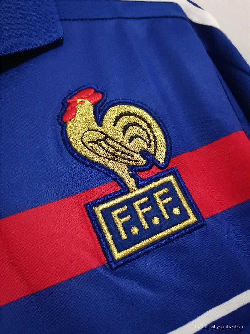 Retro 1984 France Home Soccer Jersey