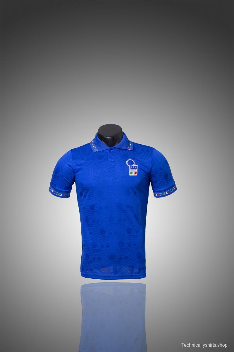 Retro 1994 Italy Home Soccer Jersey