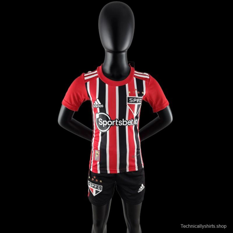 22/23 Kids Sao Paulo Away SIZE16-28 Soccer Jersey