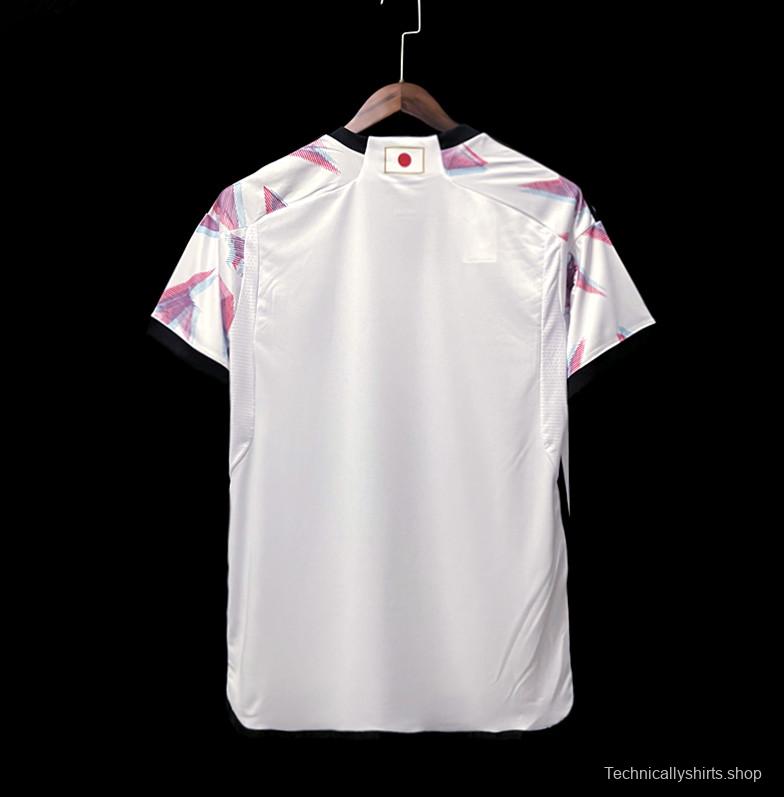 2022 Japan Away White Soccer Jersey