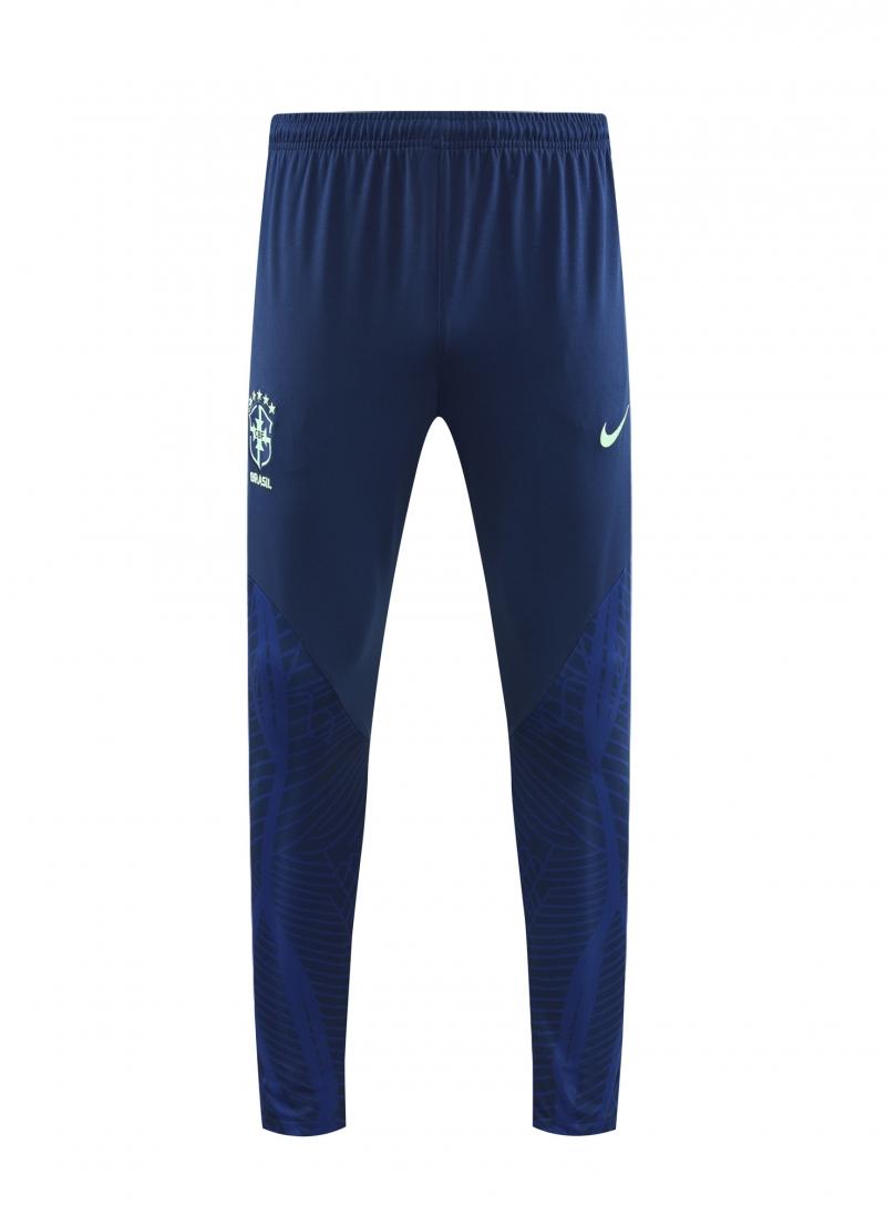 2022 Brazil Navy Half Zipper Tracksuit