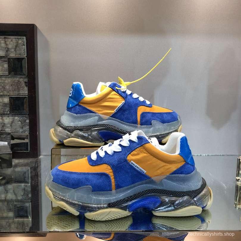 Men/Women Balenciaga Triple S 2.0 Sneaker Blue/Orange