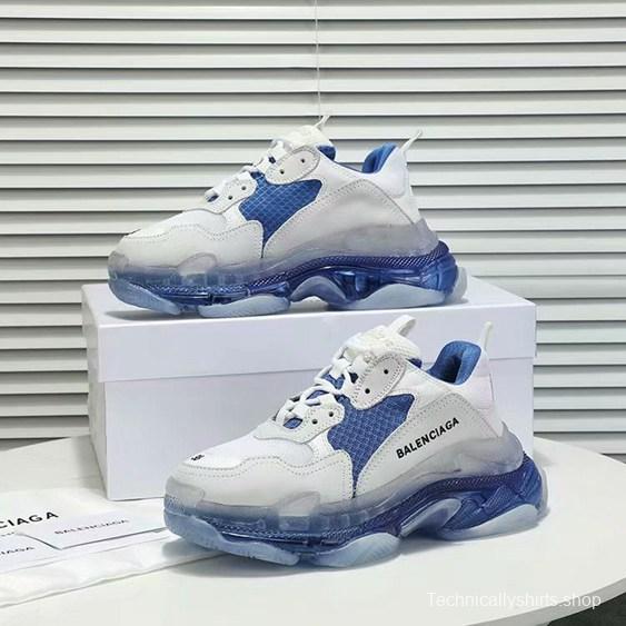 Men/Women Balenciaga Triple-S Sneaker Blue/White Item 6380340