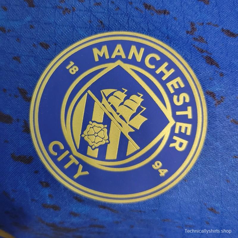 Player Version 23-24 Manchester City Special Blue Jersey