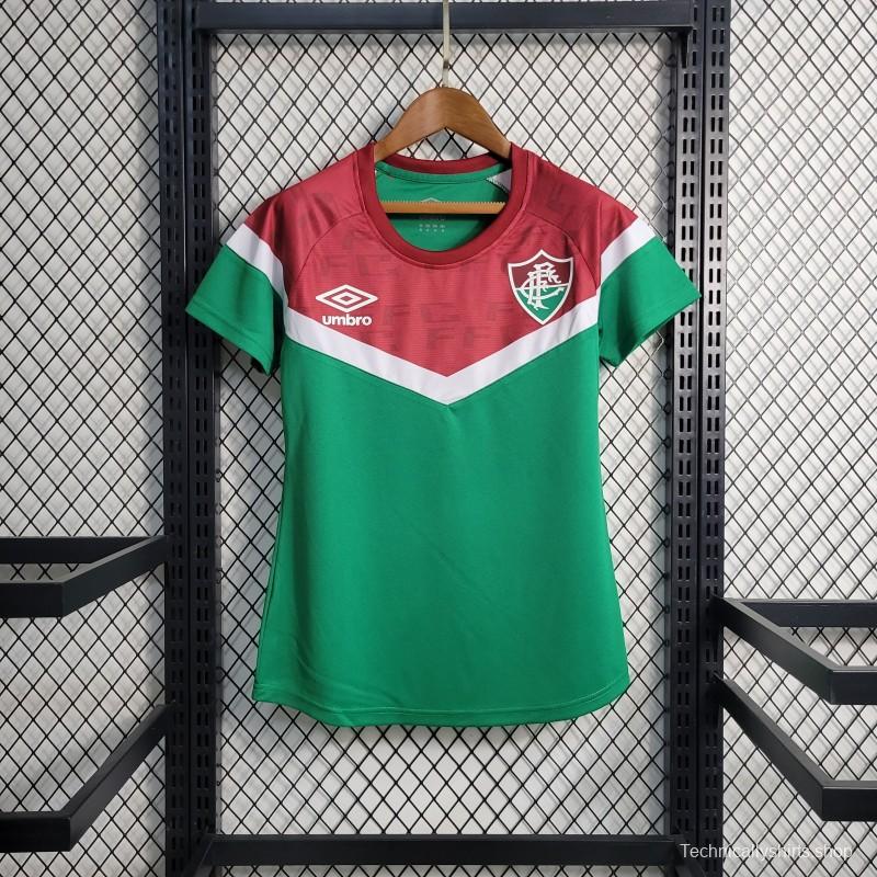 23-24 Women Fluminense Training Green Red Jersey