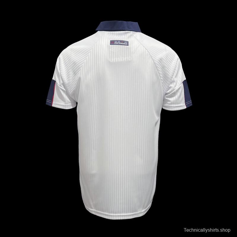 Retro 1998 England Home Soccer Jersey