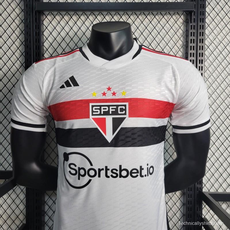 Player Version 23-24 Sao Paulo Home Jersey