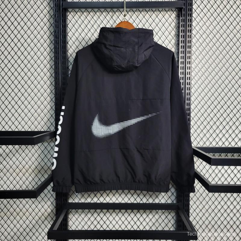 2023 Nike Black Hoodie Windbreaker