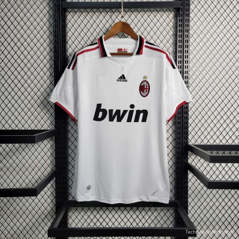 Retro 09/10 AC Milan Away White Jersey