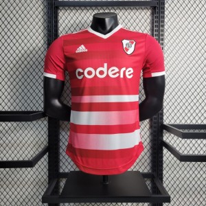 Player Version 23-24 River Plate Away Red Jersey