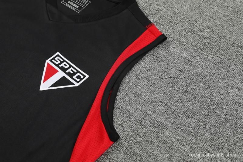 23-24 Sao Paulo Black Vest Jersey+Shorts