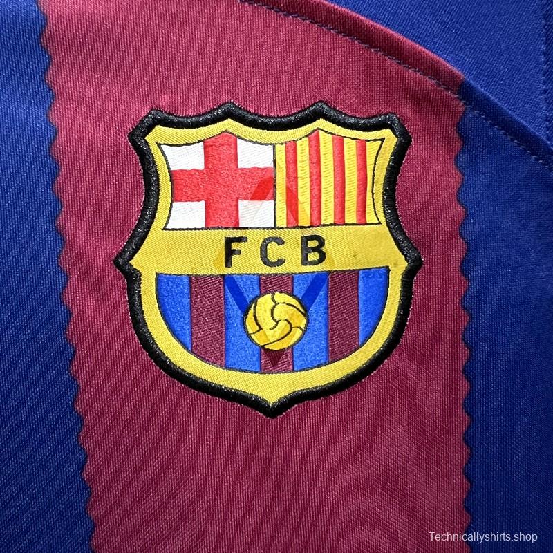 23/24 Barcelona Home Long Jersey