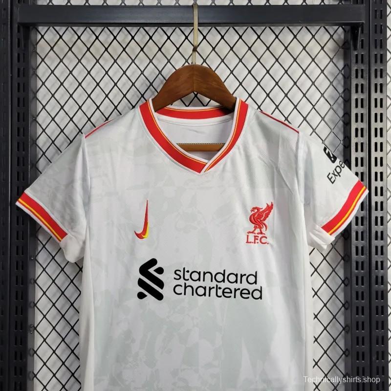 24/25 Kids Liverpool Third White Jersey