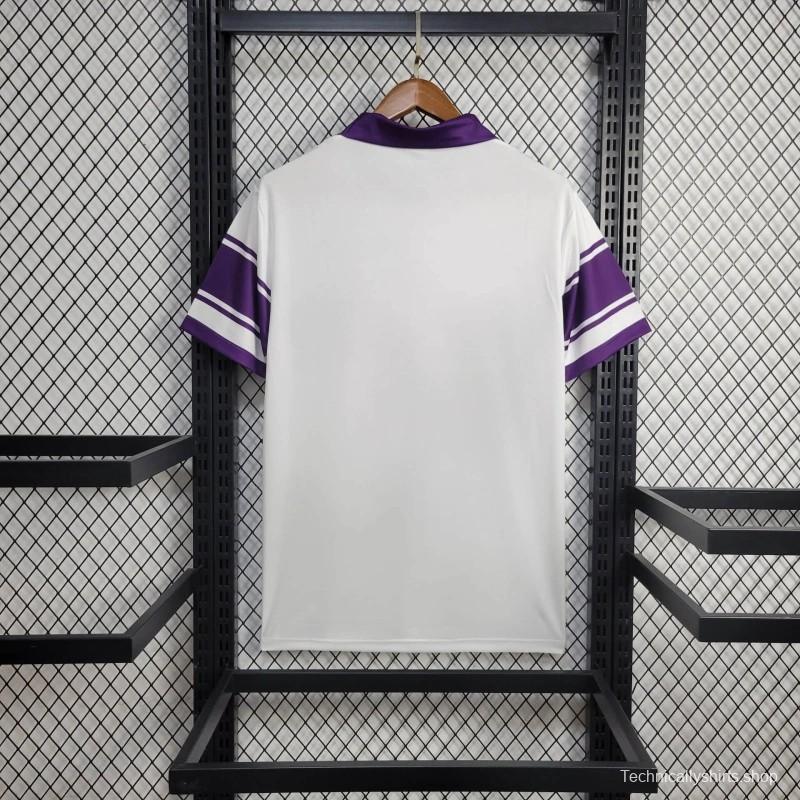 Retro 84/85 ACF Fiorentina Away White Jersey