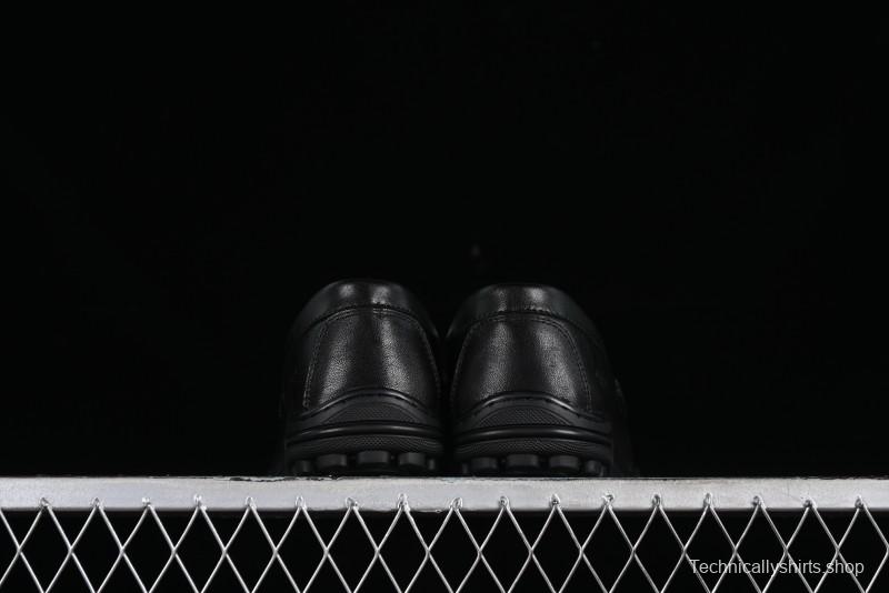 ECCO Soft Moc Series Loafers Men's British Slip-On Driving Shoes - 65707001001