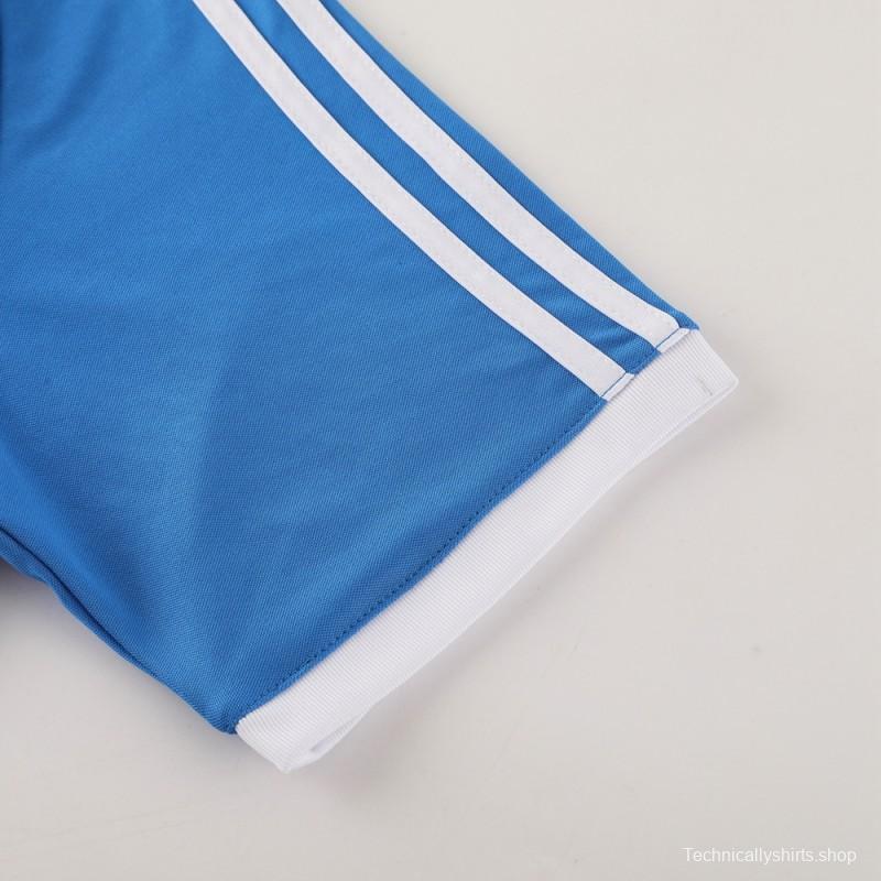 24/25 Adidas Original Blue Short Sleeve Jersey+Shorts