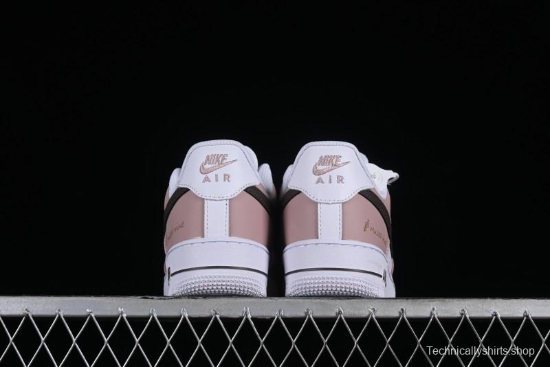 Nike Air Force 1 '07 Low Casual Sneakers in Dusty Rose with Hand-Painted Details - CV8699-578