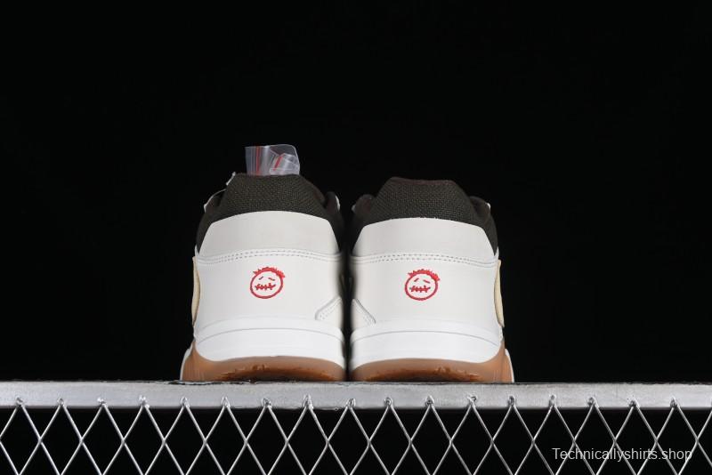 Nike Travis Scott x Jordan Cut The Check AJ1 Basketball Shoes with Velcro Design - FZ8117-100