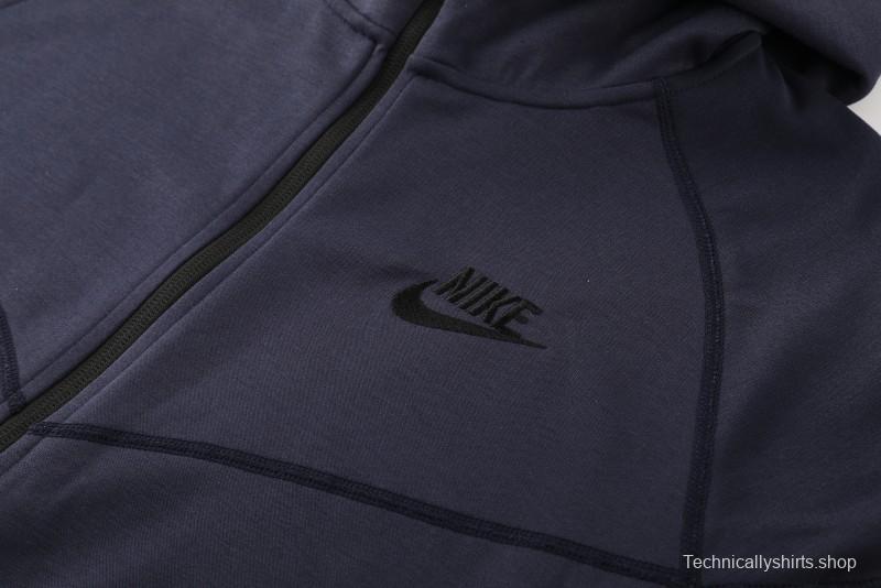 24/25 Nike Navy Hoodie Full Zipper Jacket +Long Pants