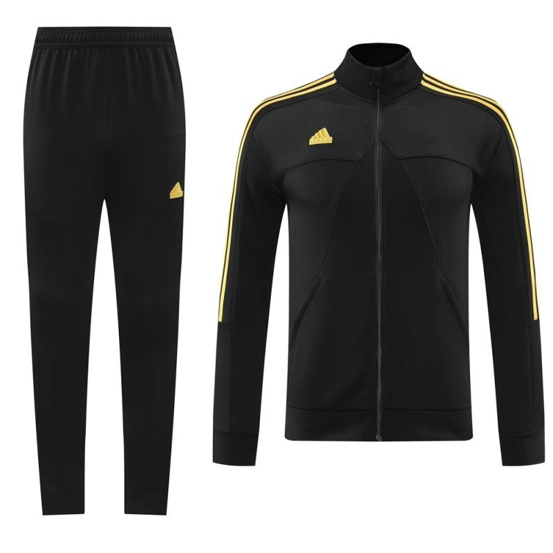 2024 Adidas Black Full Zipper Jacket +Long Pants