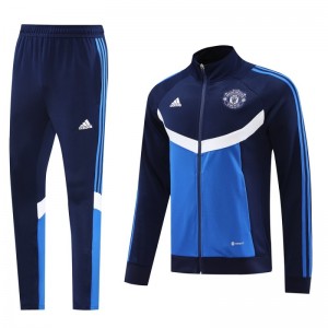 24/25 Manchester United Navy/Blue Full Zipper Jacket +Long Pants