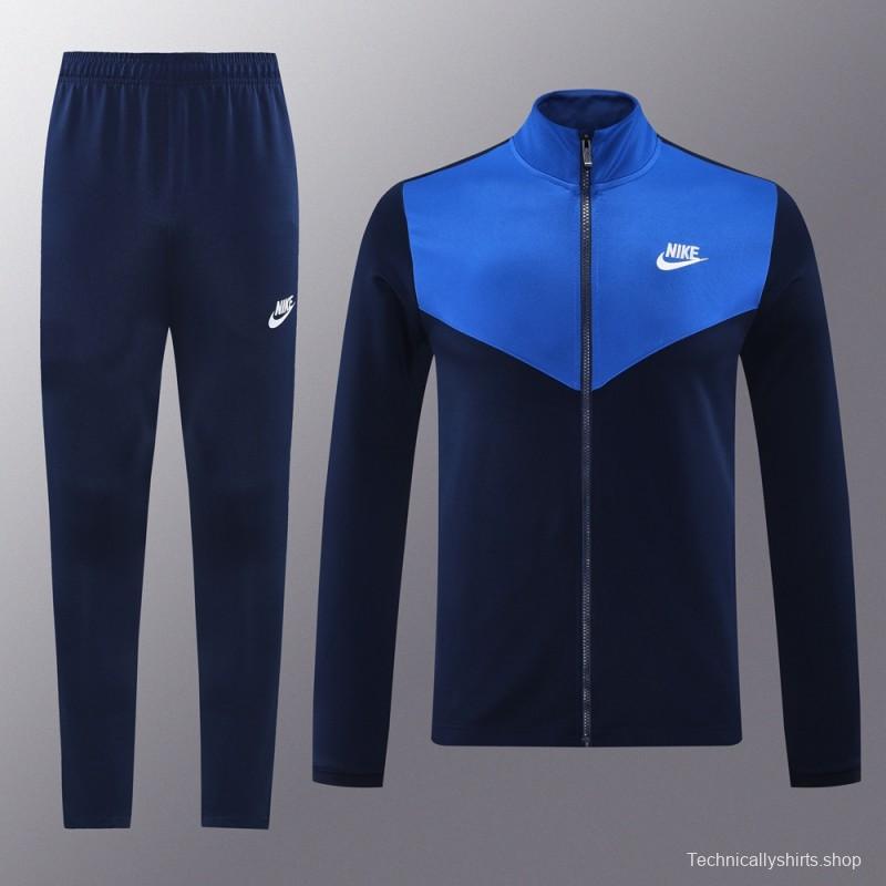 2024 NIKE Navy/Blue Full Zipper Jacket +Long Pants