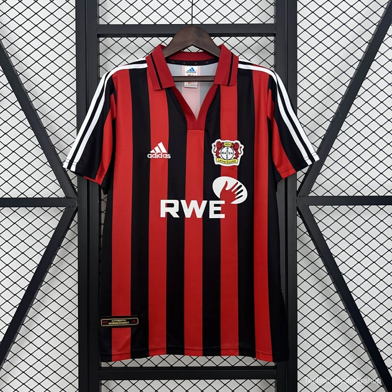 01/02 Retro Bayer Leverkusen Home Jersey