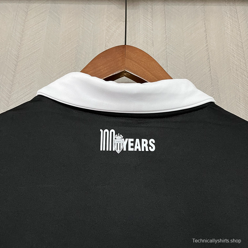 25/26 AS Monaco 100th Anniversary Black Jersey