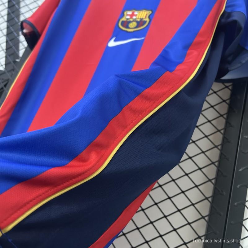 01/02 Retro Barcelona Home Jersey