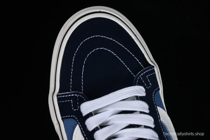 Vans Sk8-Mid Navy Blue Mid-Top Retro Classic Casual Canvas Shoes - VN0A391F5TU