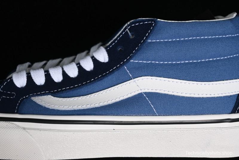 Vans Sk8-Mid Navy Blue Mid-Top Retro Classic Casual Canvas Shoes - VN0A391F5TU