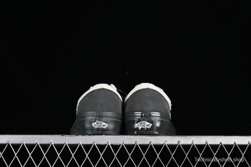 Vans Old Skool Reissue 136 Retro Casual Vulcanized Sneakers in Gray Blue White - VN000CRPGRN