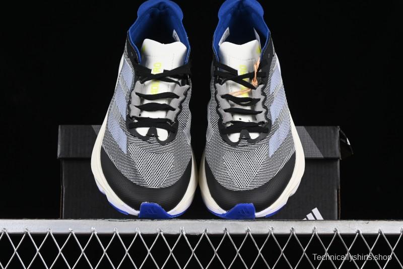 Adidas Adizero Boston 12 M Running Shoes Lightweight Breathable Low-Top with ENERGYROD Carbon Plate - IE8494