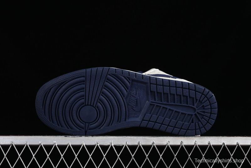 Nike Air Jordan 1 Low LV Collaboration Retro Casual Sneakers in Beige Orange - WG8850-001