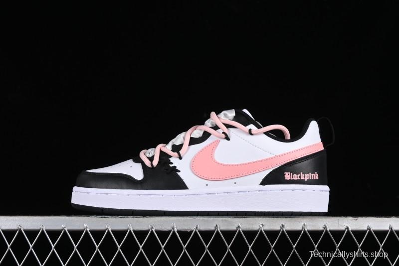 Nike Court Borough Low 2 Sneakers in Cool Blackberry with Sweet & Spicy Design - BQ5448-110