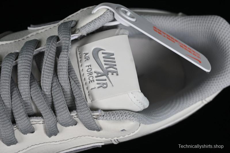 Balenciaga x Nike Air Force 1 '07 Low Triple Swoosh Beige Grey Casual Shoes - FR0538-091