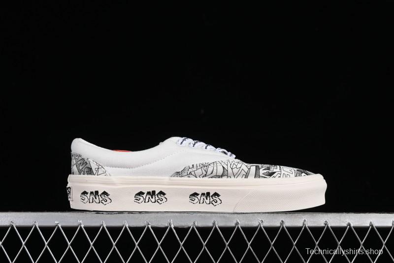 Vans OG Classic Slip-On LX & OG Era LX Sneakersntuff LA Graffiti Collaboration Low-Top Skate Shoes - VN000EYEBPJ
