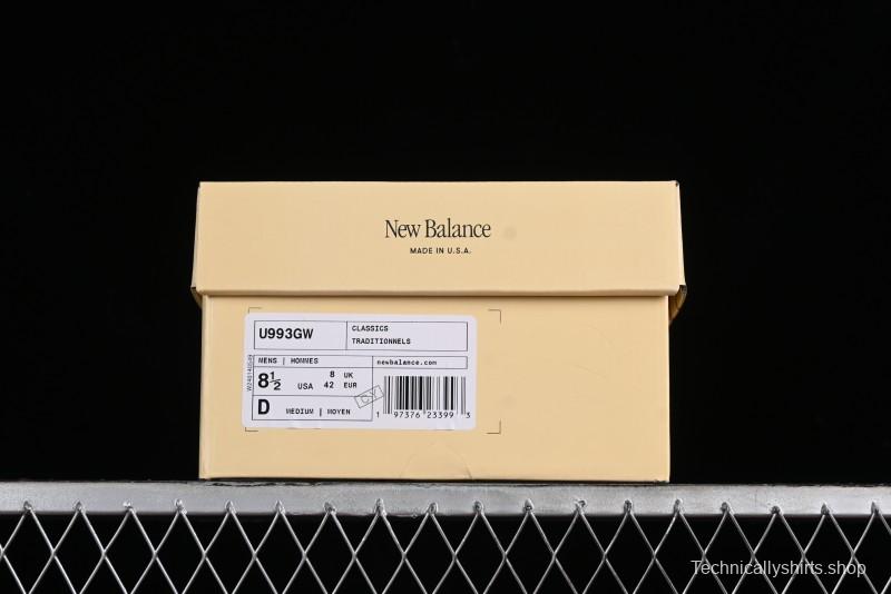 New Balance Made In USA M993 Series Classic Retro Running Shoes - U993GW