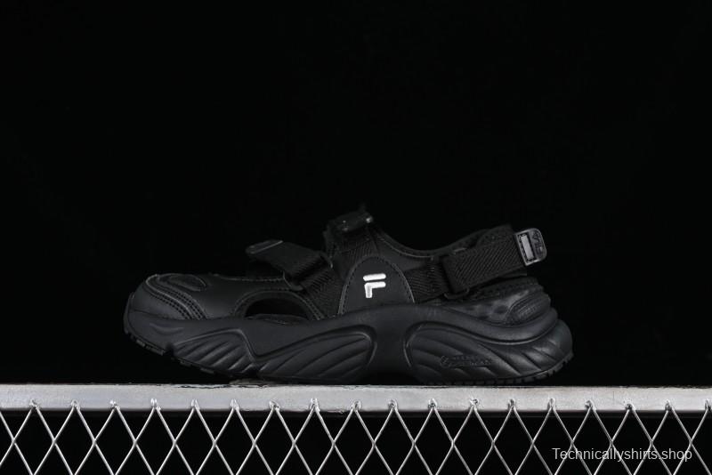 Fila Fusion Unisex Breathable Slip-Resistant Summer Sandals with Cushioned Sole - T12W321401EBK