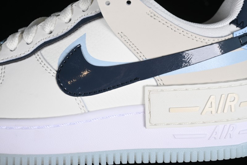 Nike Air Force 1 Shadow Lightweight Elevated Low-Top Versatile Sneakers - DZ1847-107