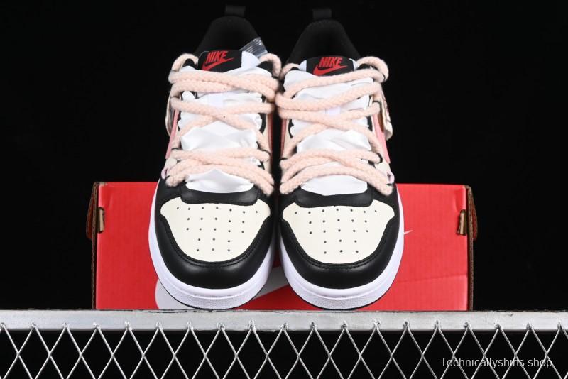Nike Court Borough Low 2 Berry Worry Playful Cute Trendy Retro Low-Top Casual Sneakers - BQ5448-110