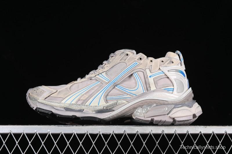 Balenciaga Runner Kith Four Color Retro Casual Sneakers - W3RNY2240